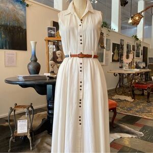 VTG cargo fit and flare dress sz 11/12 millitary 80’s